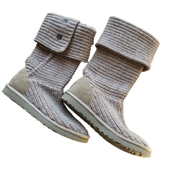 UGG Shoes - UGG Classic Cardy Grey Boots Size 7